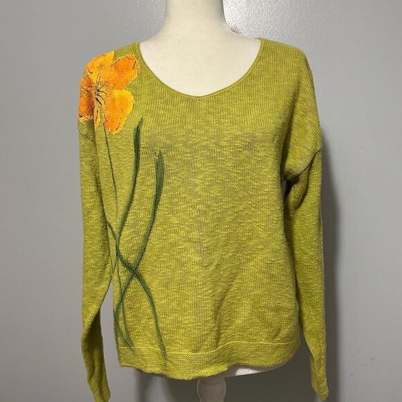 Victoria hand painted one size fits all knit top (that’s like a L-XL) - Picture 1 of 7